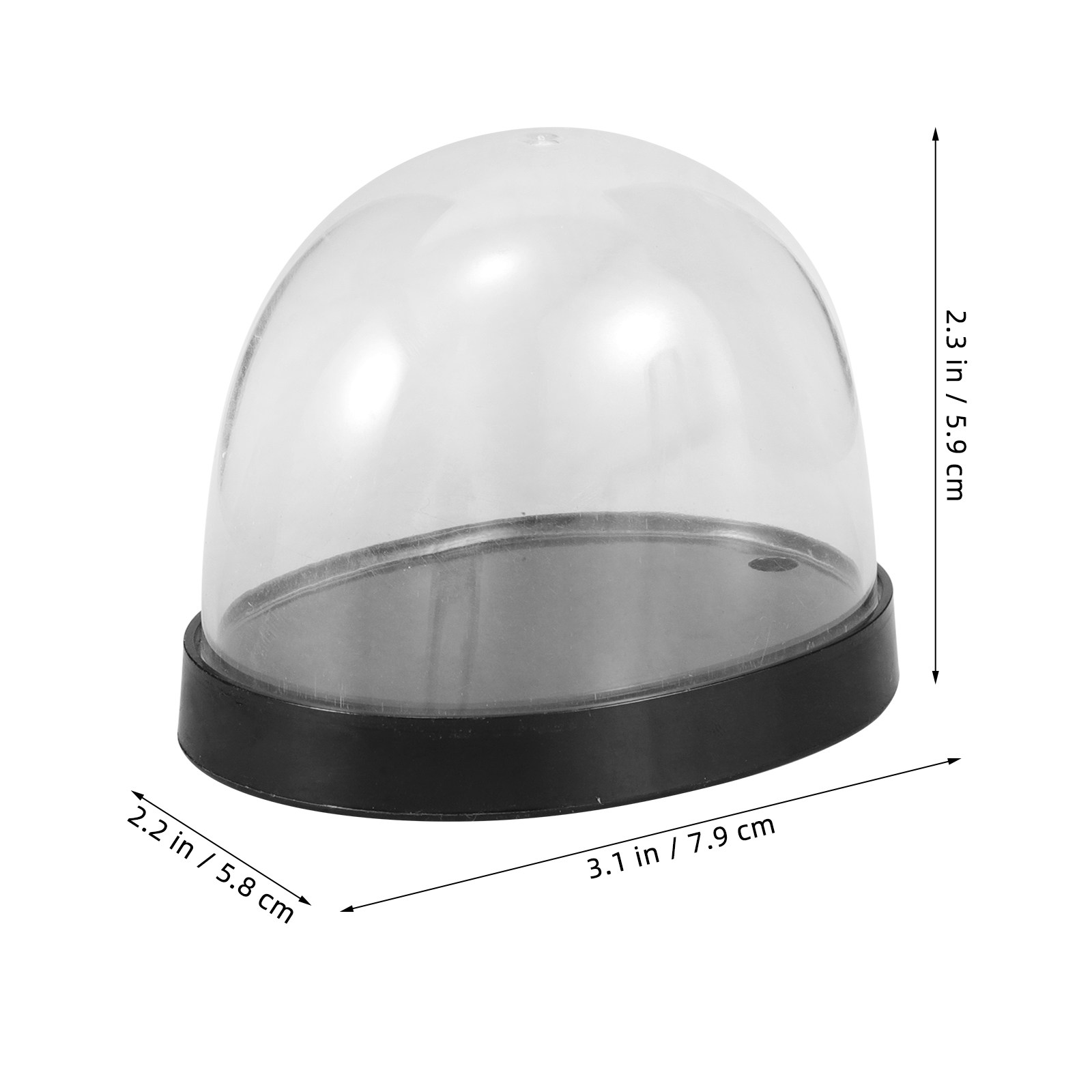 5Sets Transparent Plastic Cloc - Plastic Dome Clear review and price