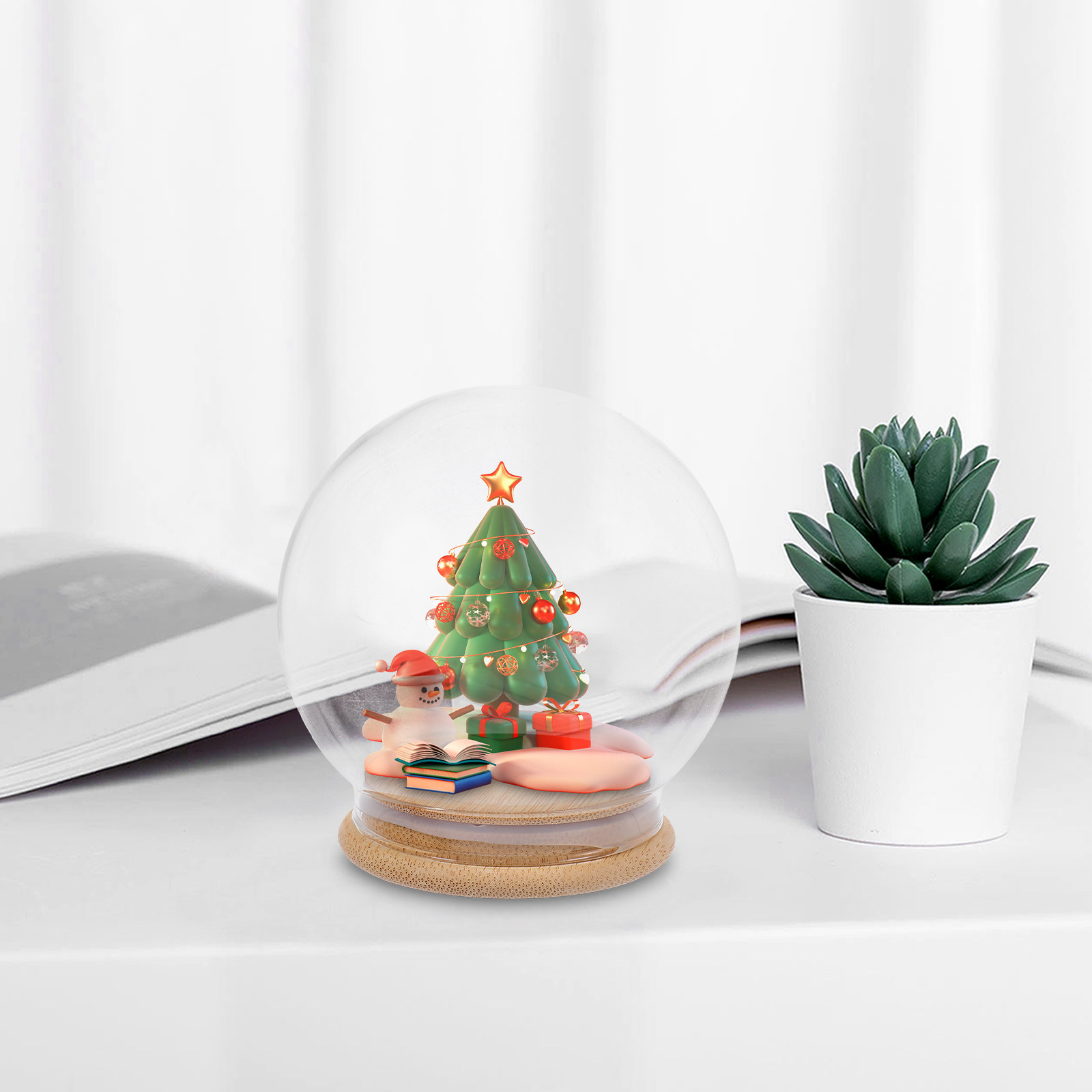 Glass Dome Eternal Flower Disp - Plastic Dome Clear review and price